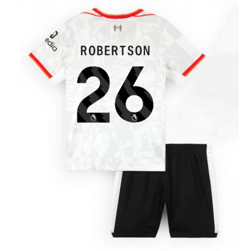 Fotbalové Dres Liverpool Andrew Robertson #26 Dětské Alternativní 2024-25 Krátký Rukáv (+ trenýrky)